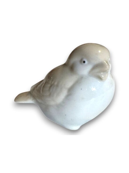 Other - Vintage Ceramic Sparrow Bird Figurine Small Glossy Porcelain Songbird Statue Tan